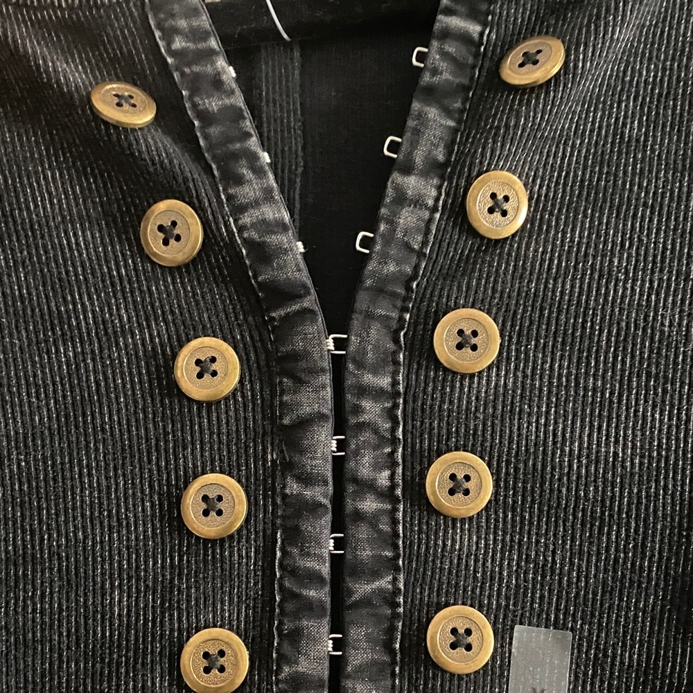 BUCKLE NEW Gilded Intent Dark GrayRibbed Long Sleeve - Picture 4 of 6